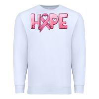 White hope and pink ribbon Premium Sweatshirt - HRA Design Shop