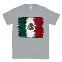 Heather Grey Mexican Flag Classic Tee - RanaPortraitStore