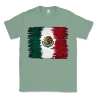 Sage Mexican Flag Classic Tee - RanaPortraitStore