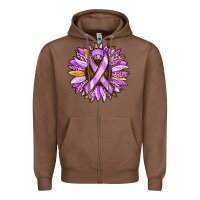 Chestnut Cancer Awareness Sunflower Zipper Hoodie - RanaPortraitStore