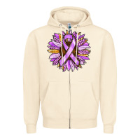 Sandshell Cancer Awareness Sunflower Zipper Hoodie - RanaPortraitStore