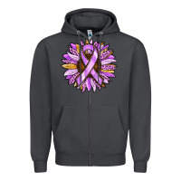 Smoke Cancer Awareness Sunflower Zipper Hoodie - RanaPortraitStore