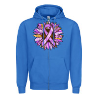 True Royal Cancer Awareness Sunflower Zipper Hoodie - RanaPortraitStore
