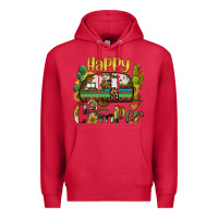 Cardinal happy camper caravan and gnome Premium Hoodie - BarkalooDesign