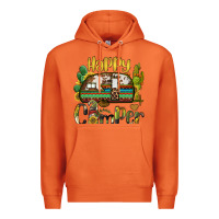 Happy Camper Caravan And Gnome Premium Hoodie | Teevron