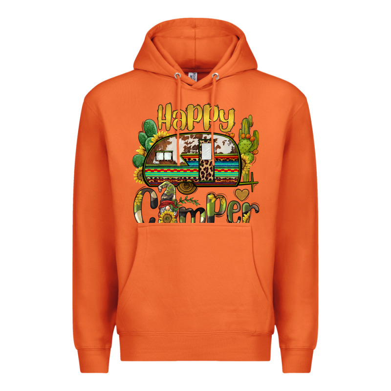 Happy Camper Caravan And Gnome Premium Hoodie by BarkalooDesign | Teevron