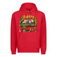 Red happy camper caravan and gnome Premium Hoodie - BarkalooDesign
