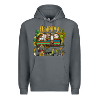 Rock happy camper caravan and gnome Premium Hoodie - BarkalooDesign