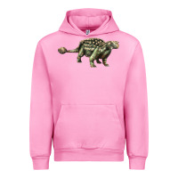 Fuchsia Pink Ankylosaurus T-Rex Urban Hoodie - LillyAllenDesigns