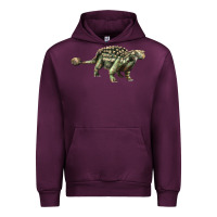 Mauve Wine Ankylosaurus T-Rex Urban Hoodie - LillyAllenDesigns