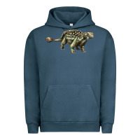 Pigment Midnight Navy Ankylosaurus T-Rex Urban Hoodie - LillyAllenDesigns