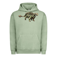 Pigment Oil Green Ankylosaurus T-Rex Urban Hoodie - LillyAllenDesigns