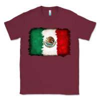 Burgundy Mexican flag Classic Tee - RanaPortraitStore