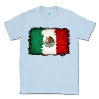 Dusty Blue Mexican flag Classic Tee - RanaPortraitStore