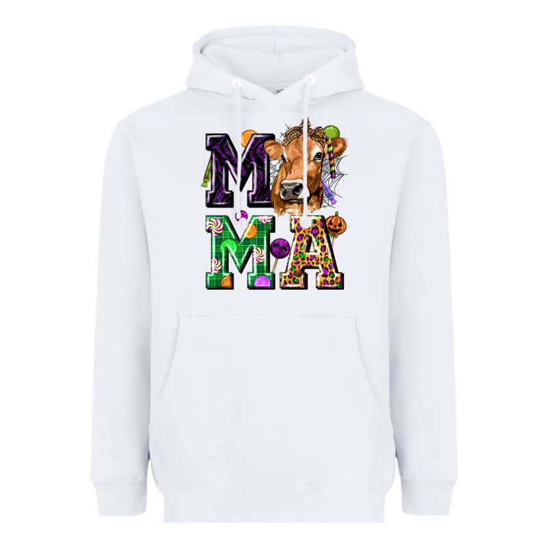Mama Cow Halloween Heavyweight Hoodie by texasbilliewilder | Teevron