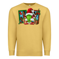 Antique Gold joy green gnomes Premium Sweatshirt - FaDigitalArtStudio