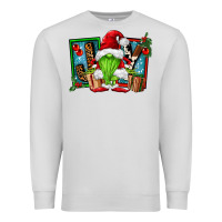 Dove Grey joy green gnomes Premium Sweatshirt - FaDigitalArtStudio