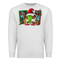 Oatmeal Heather joy green gnomes Premium Sweatshirt - FaDigitalArtStudio