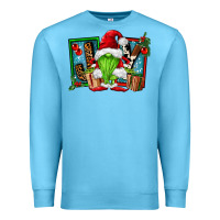 Ocean Blue joy green gnomes Premium Sweatshirt - FaDigitalArtStudio