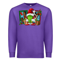 Purple joy green gnomes Premium Sweatshirt - FaDigitalArtStudio