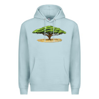 Blue Mist acacia tree Premium Hoodie - LillyAllenDesigns
