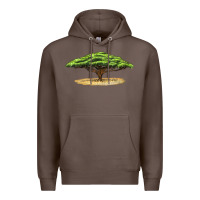 Coffee acacia tree Premium Hoodie - LillyAllenDesigns