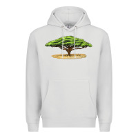 Dove Grey acacia tree Premium Hoodie - LillyAllenDesigns