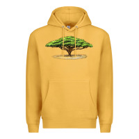 Mustard acacia tree Premium Hoodie - LillyAllenDesigns