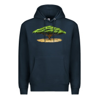 Navy acacia tree Premium Hoodie - LillyAllenDesigns