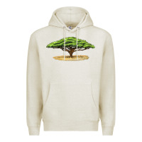 Oatmeal Heather acacia tree Premium Hoodie - LillyAllenDesigns