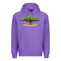 Purple acacia tree Premium Hoodie - LillyAllenDesigns