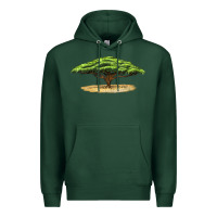 Sports Green acacia tree Premium Hoodie - LillyAllenDesigns