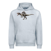 Heather Grey Spinosaurus Urban Hoodie - LillyAllenDesigns