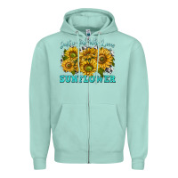 Just A Girl Who Loves Sunflower Zipper Hoodie | Teevron