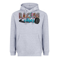Heather Grey racing vibes Heavyweight Hoodie - Zillion Design Studio
