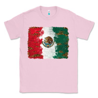 Bubblegum Pink Mexican Flag With Leopard Classic Tee - RanaPortraitStore