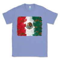Colony Blue Mexican Flag With Leopard Classic Tee - RanaPortraitStore