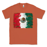 Copper Mexican Flag With Leopard Classic Tee - RanaPortraitStore