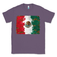 Lavender Mexican Flag With Leopard Classic Tee - RanaPortraitStore
