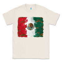 Natural Mexican Flag With Leopard Classic Tee - RanaPortraitStore