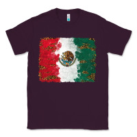 Plum Mexican Flag With Leopard Classic Tee - RanaPortraitStore