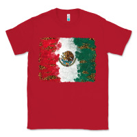 Red Mexican Flag With Leopard Classic Tee - RanaPortraitStore