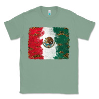 Sage Mexican Flag With Leopard Classic Tee - RanaPortraitStore