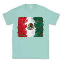 Seafoam Mexican Flag With Leopard Classic Tee - RanaPortraitStore