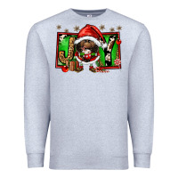 Heather Grey joy afro santa gnomes Premium Sweatshirt - FaDigitalArtStudio