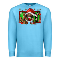 Ocean Blue joy afro santa gnomes Premium Sweatshirt - FaDigitalArtStudio