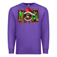 Purple joy afro santa gnomes Premium Sweatshirt - FaDigitalArtStudio
