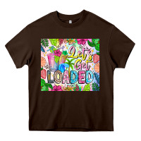Chocolate Brown Lets Get Loaded Heavy Core Tee - CowhideDigitalArt