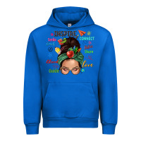 Cobalt Teacher messy bun caucasian Urban Hoodie - NancyCooperArtShop