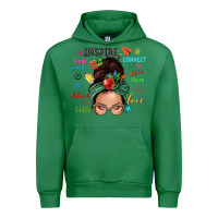 Emerald Teacher messy bun caucasian Urban Hoodie - NancyCooperArtShop